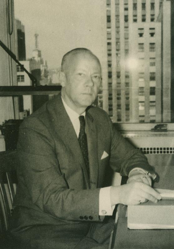 Aksel Linkhorst (1912-1980), diplomaat, Eesti konsul New Yorgis.Portreefoto