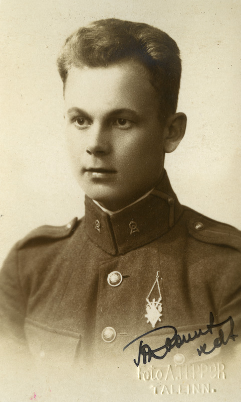 Sõjaväe Ühendatud Õppeasutused. Kadett August Roomet.