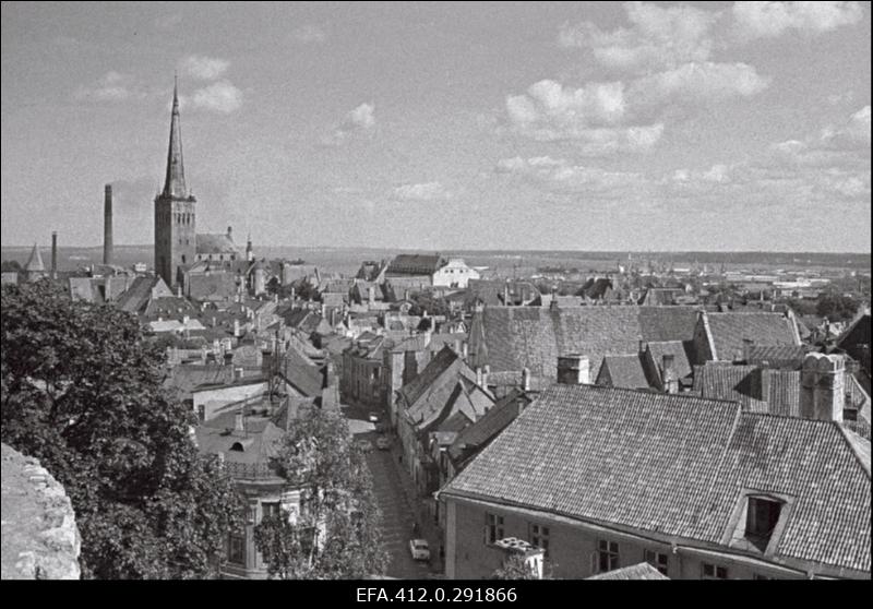 Vanalinna panoraam Toompealt. (suvine päev).