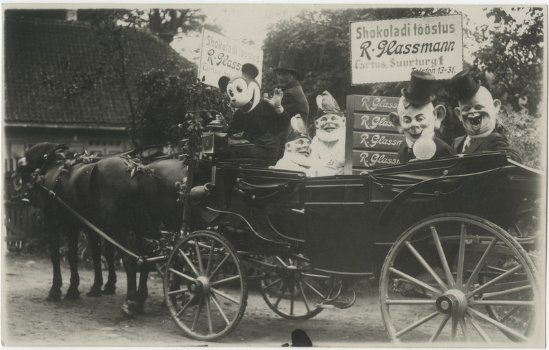 R. Glassmanni šokolaaditööstuse vanker Eesti Päeval