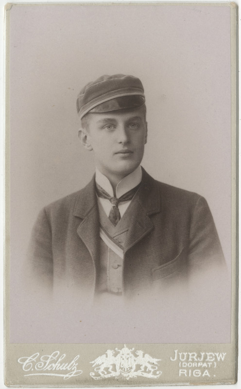 Korporatsioon "Estonia" liige parun Georg Meyendorff, portreefoto