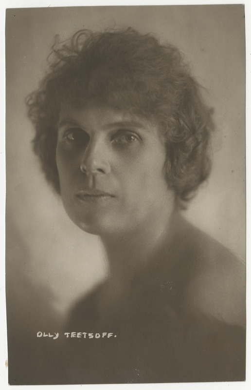 Olly Teetsov (Olga), aastani 1910 Västrik, eesti näitleja, portreefoto