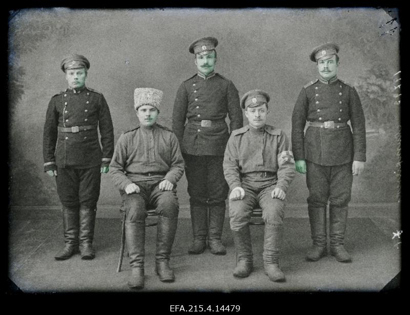 Grupp sõjaväelasi, (foto tellija Mitrienko).