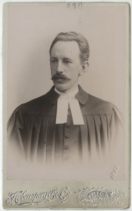 Pastor Karl Skribanowitz, portreefoto