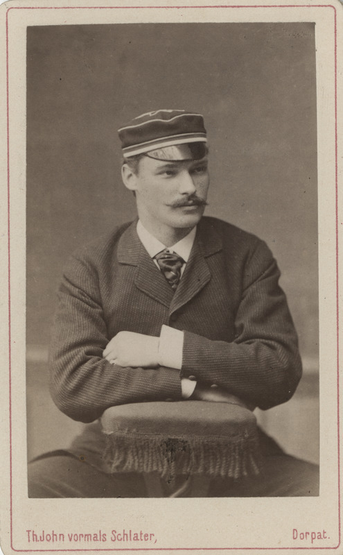 Korporatsiooni "Livonia" liige Eugen von Pistohlkors, portreefoto