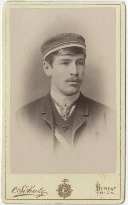 Korporatsioon "Estonia" liige Artur Hanson, portreefoto