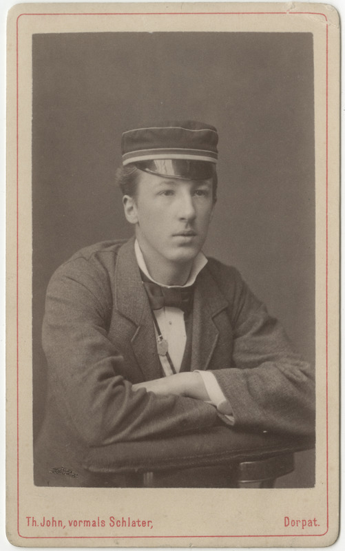 Korporatsioon "Estonia" liige Parun Eduard Dellingshausen, portreefoto