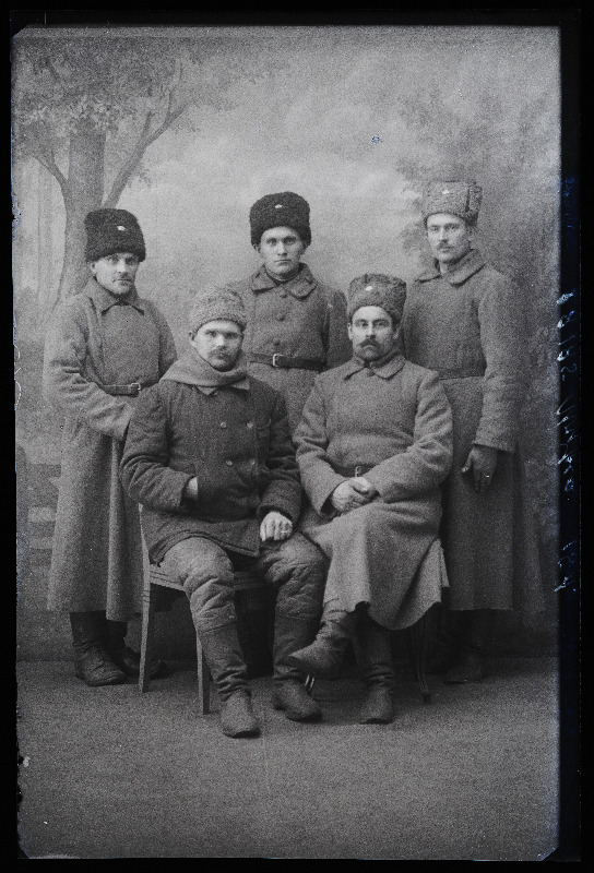 Grupp sõjaväelasi, (foto tellija Uripea [Uripää]).