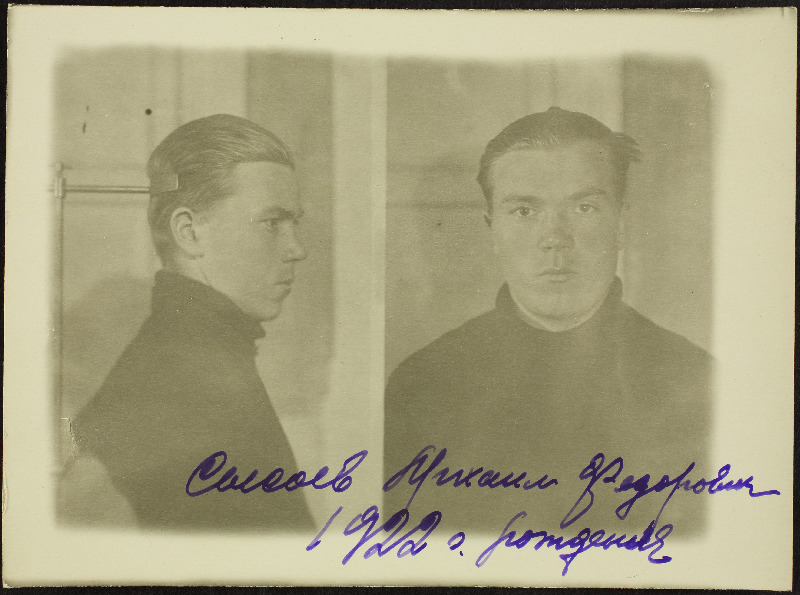 Sõsojev(Sõssojev), Mihhail Fjodori p. (s.1922). Foto õpilastunnistuselt