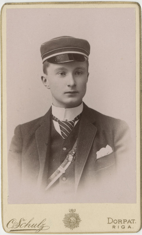 Korporatsiooni "Livonia" liige Friedrich von Samson-Himmelstjerna, portreefoto