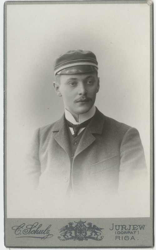 Korporatsioon "Estonia" liige Walter von Pezold, portreefoto