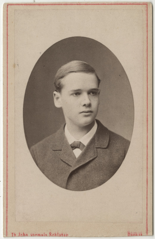 Arvatavasti korporatsioon "Estonia" liige parun Magnus Wrangell, portreefoto