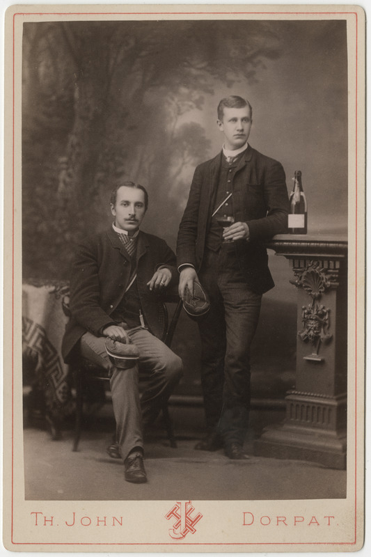 Korporatsiooni "Livonia" liikmed Friedrich Meykow ja tema akadeemiline isa Ernst Sokolowski