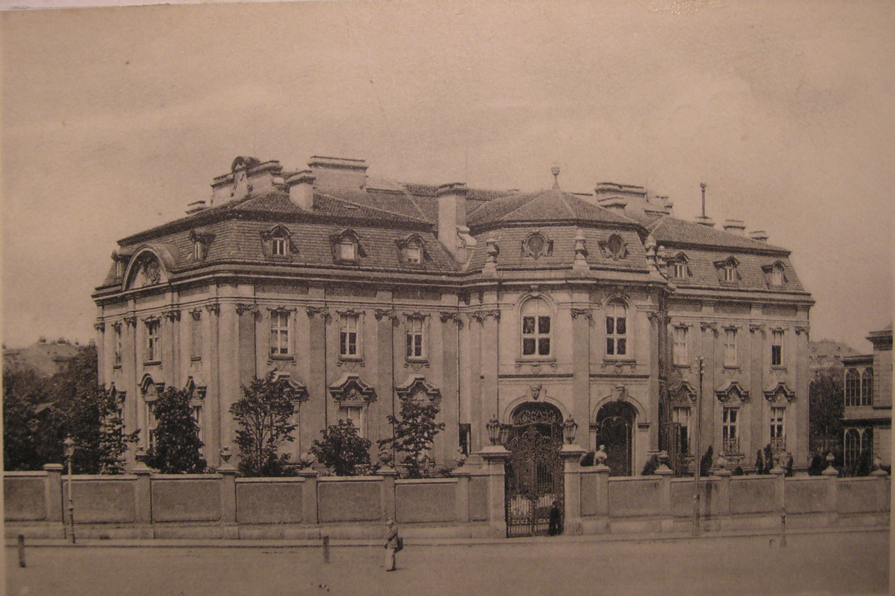 Palais Lanckoronski Vienna-2 - Image of the Palais Lanckoroński in Vienna, which was the private residence of Count Lanckoroński and his vast art collection, which was open to the public. The image is part of a post-card series that were made specifically for the building and its collection.