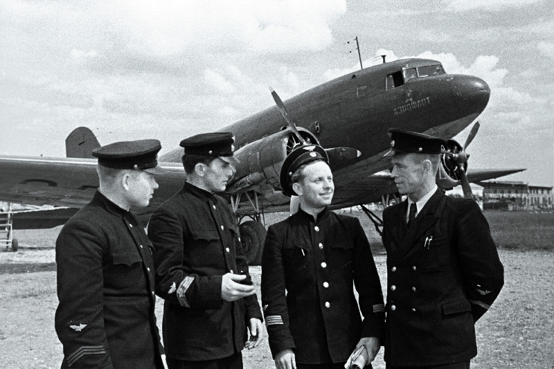 Tallinna Lennujaama lendurid enne väljalendu.