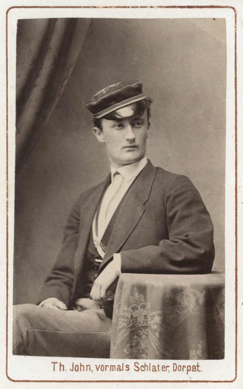 Korporatsioon "Estonia" liige parun Ernst Tiesenhausen, portreefoto