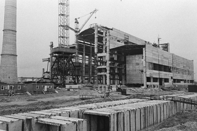Vaade Eesti Elektrijaama ehitusele.