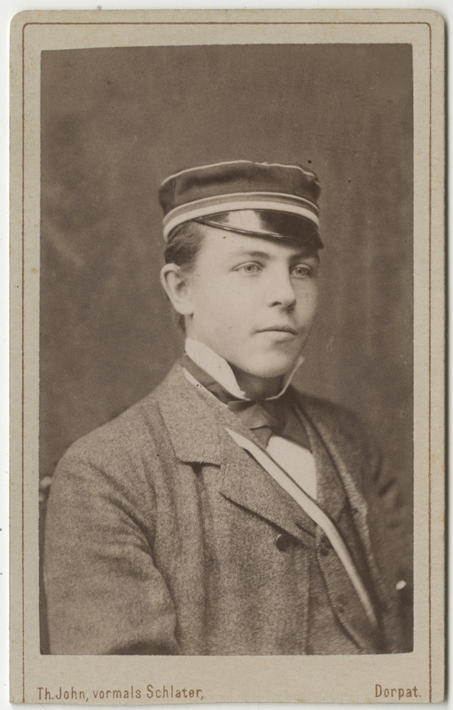 Korporatsioon "Estonia" liige Adolf von Gernet, portreefoto