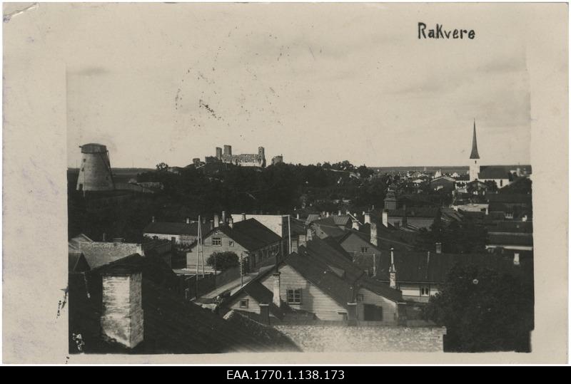 Vaade Rakvere linnale, postkaart