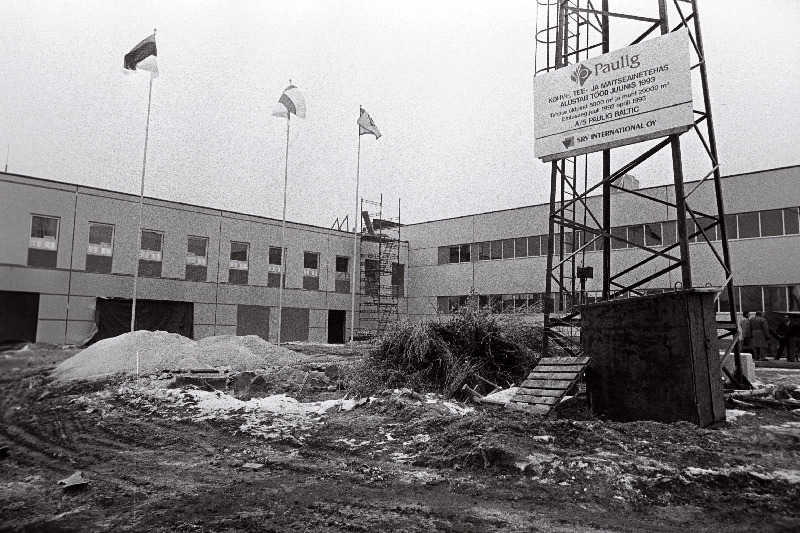 Paulig-i tehase ehitusel.