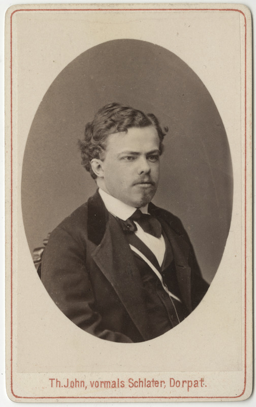 Korporatsioon "Estonia" liige Magnus von Lingen, portreefoto