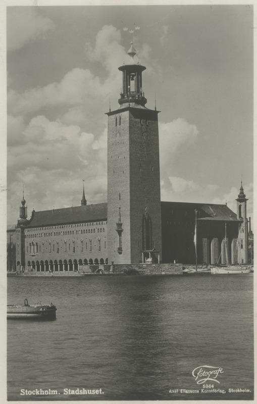 1923. aastal valminud Stockholmi raekoda
