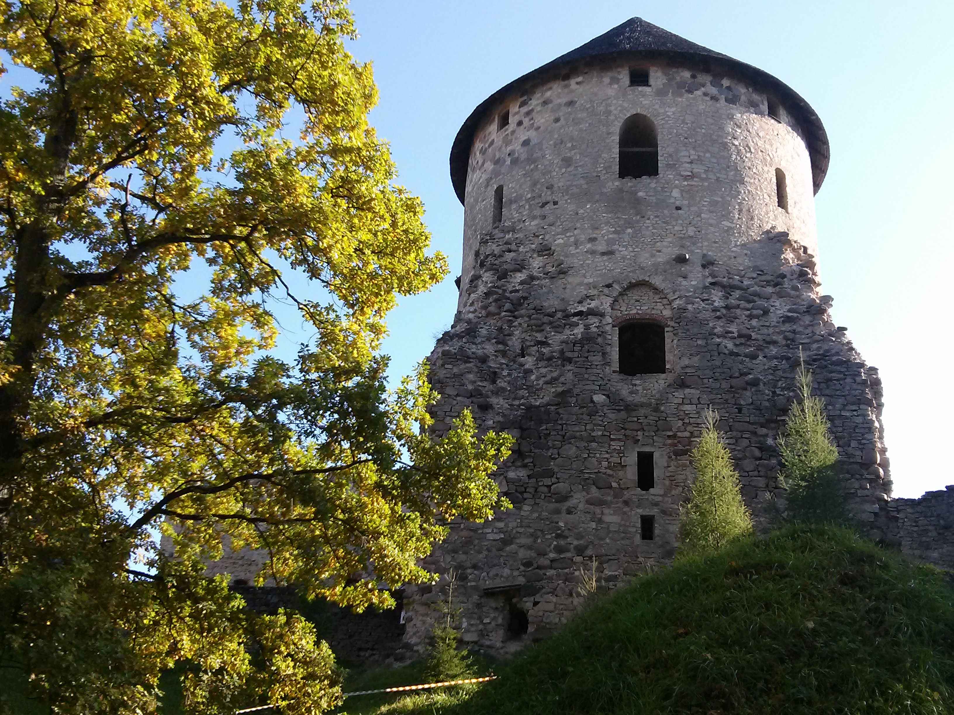 Cēsis Castle west tower in 2014 - This is a photo of cultural heritage monument of Latvia number