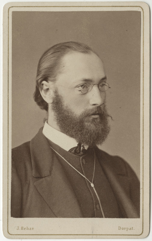 Korporatsioon "Estonia" liige William Grohmann, portreefoto