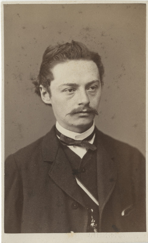 Korporatsioon "Estonia" liige Leonhard Hunnius, portreefoto