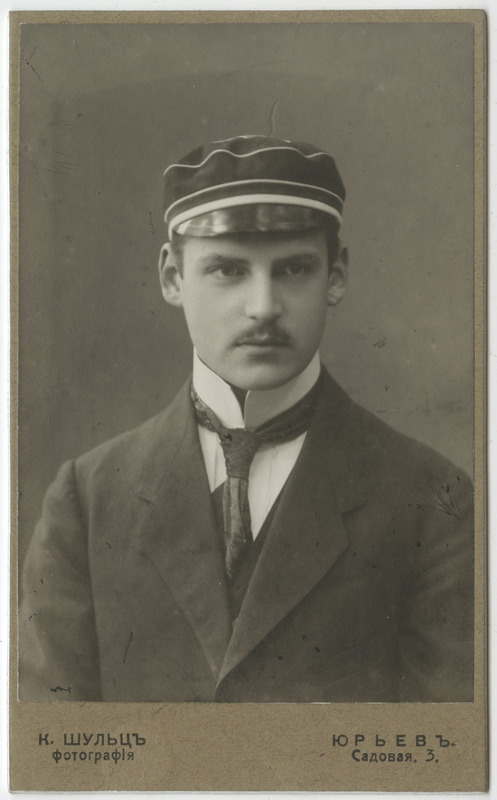 Korporatsiooni "Livonia" liige Wolfram von Hirschheydt, portreefoto