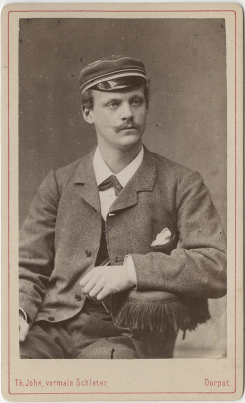 Korporatsiooni "Livonia" liige parun Heinrich von Krüdener, portreefoto