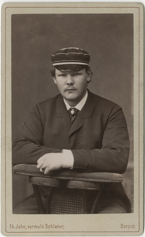 Korporatsiooni "Livonia" liige parun August Foelkersahm, portreefoto