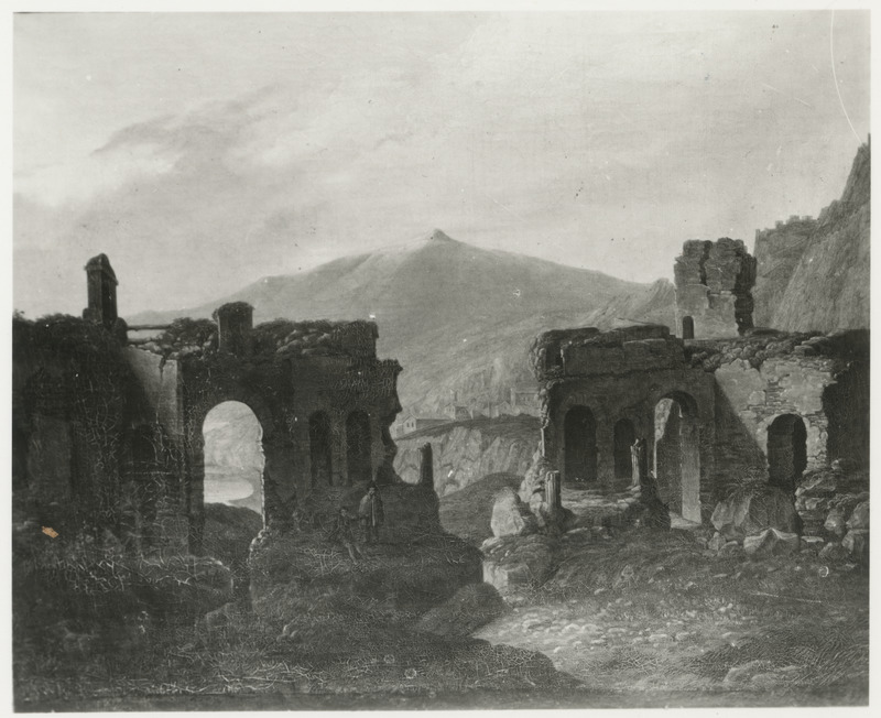 Varemed Taorminas. Fotokoopia Friedrich Siegmund Sterni maalist