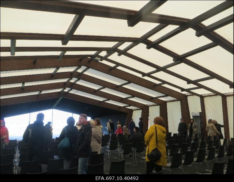 Triigi sadam. Multifunktsionaalne hoone Triigi Filharmoonia. Sisevaade.