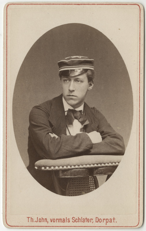 Korporatsioon "Estonia" liige Alfred Striedter, portreefoto