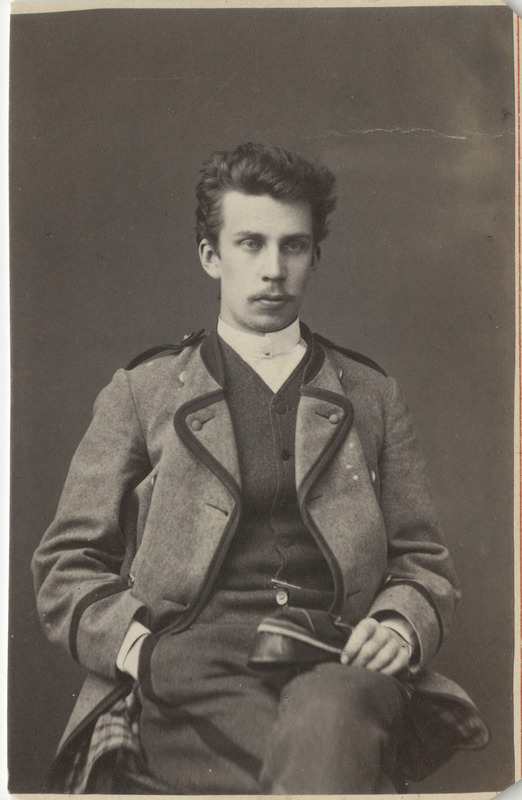 Korporatsiooni "Livonia" liige Maximilian Schmidt, portreefoto