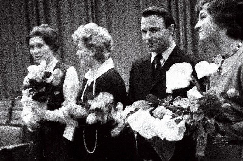Vabariikliku lauljate konkursi võitjad (vasakult) Leili Tammel, Kaie Konrad, Tõnu Bachmann, Ludmilla Dombrovskaja.