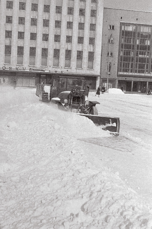 Lumekoristus Võidu väljakul.