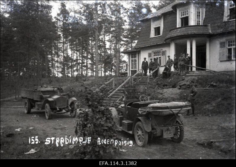 Vabadussõda. 6.Jalaväepolgu staabihoone, villa Auguste Rodenpoisis (Ropaži).