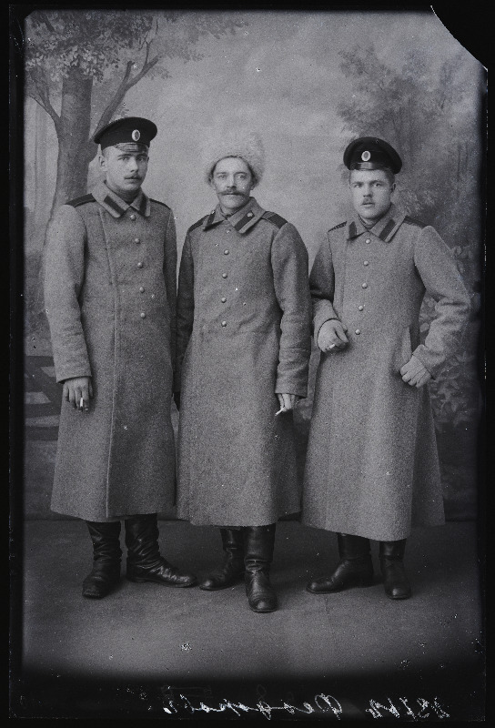 Grupp sõjaväelasi, (foto tellija Feodoroff [Feodorov]).