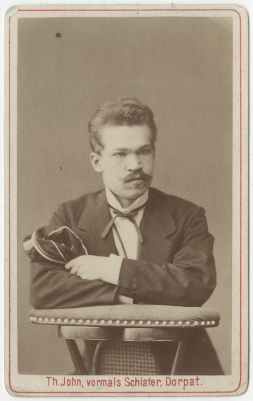 Korporatsioon "Estonia" Alexander Paulsen, portreefoto