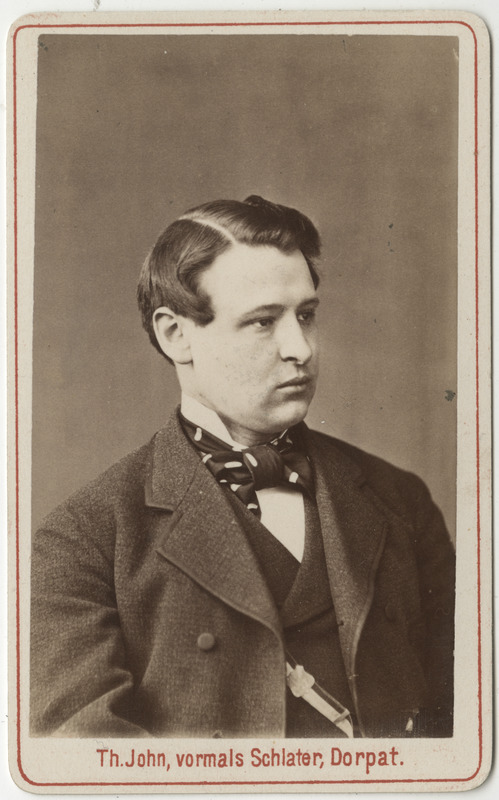 Korporatsioon "Estonia" liige Konstantin Staël von Holstein, portreefoto