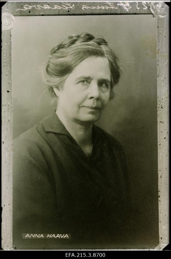 Haava, Anna - eesti luuletaja (1864-1957).
