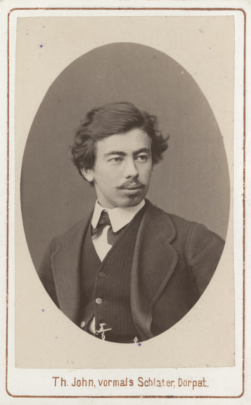 Korporatsioon "Estonia" liige August Frey, portreefoto