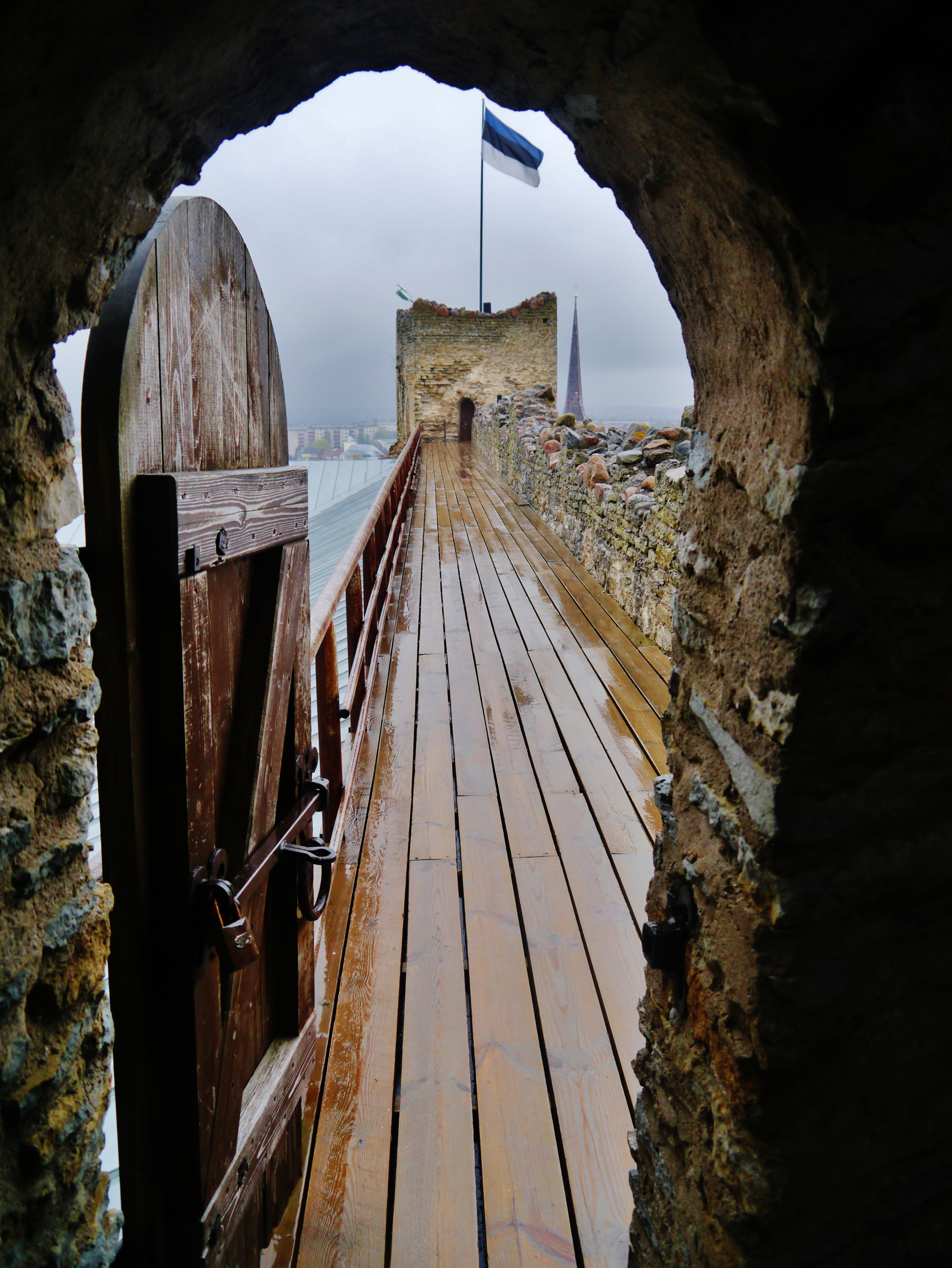 Rakvere Ordensburg Rakvere Brücke 1 - Linking bridge Rakvere Castle, Rakvere, Estonia
