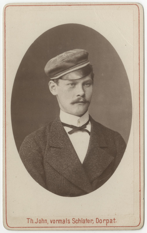 Korporatsioon "Estonia" liige Louis Haudelin, portreefoto