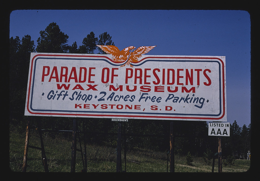 Wax Museum billboard, Route 16, near Keystone, South Dakota (LOC)