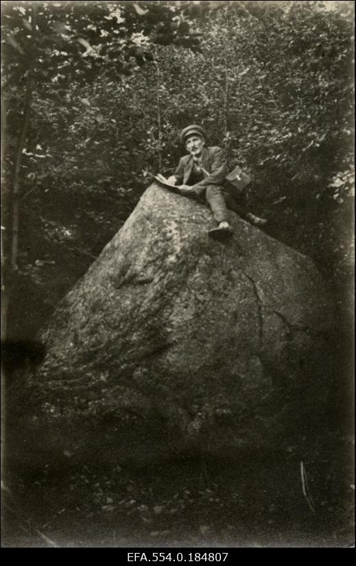 Suur kivi Vana-Vändra mõisa koplis.