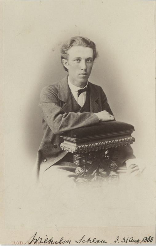 Korporatsiooni "Livonia" liige Wilhelm Schlau, portreefoto