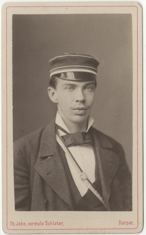 Korporatsioon "Estonia" liige Ernst von Samson-Himmelstjerna, portreefoto